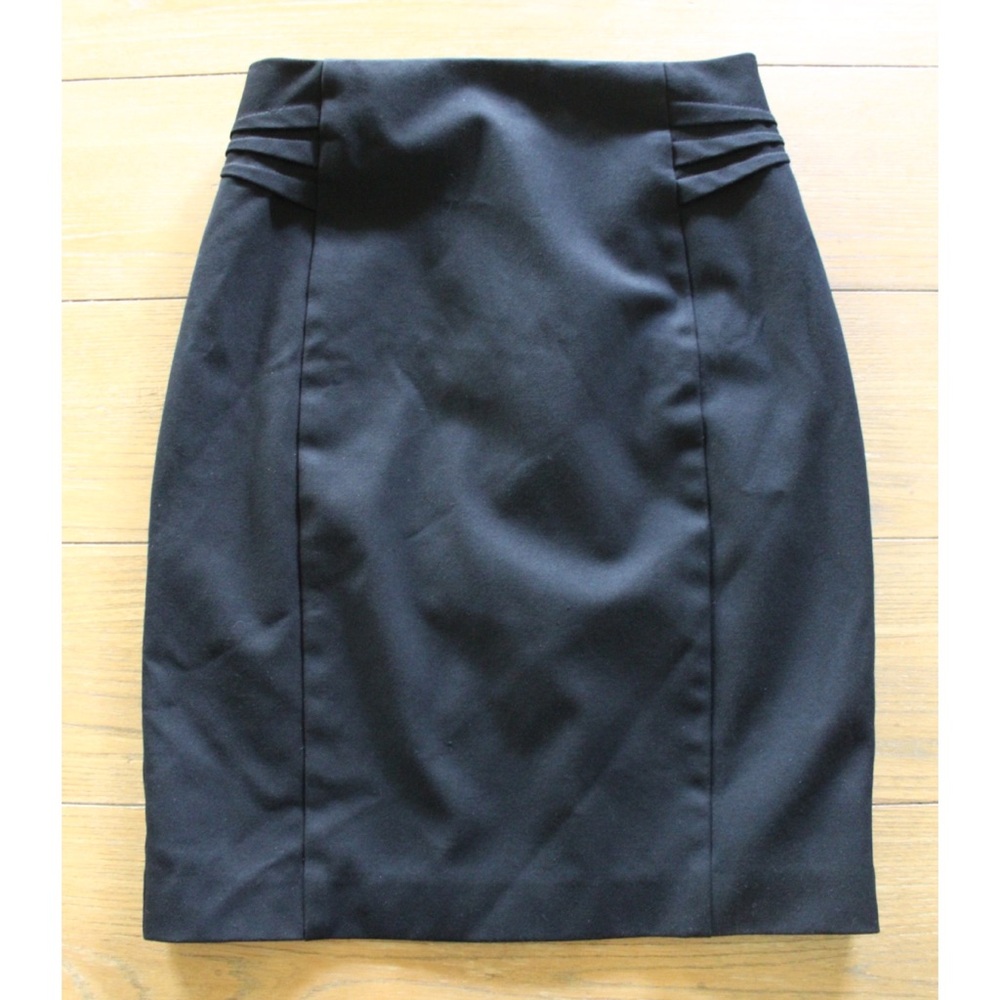 Express Black High Waist Pencil Mini Skirt 0 Preowned